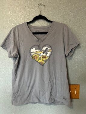 Life Is Good horse shirt Size Large